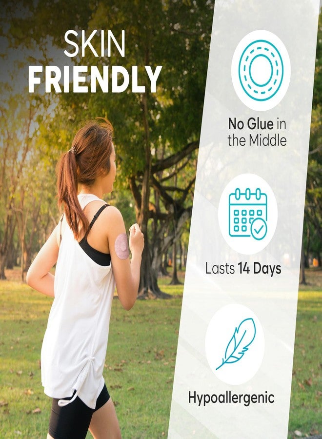 Adamson Freestyle Libre 3 Sensor Covers – 20 Libre 3 Patches, Long-Lasting, No Glue on Center, Non-Irritating, Easy to Apply and Remove – for Sports and Daily Use - Beige - Image 5